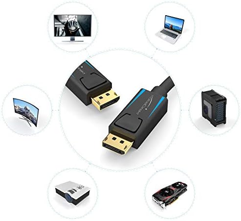 - 8K / 60Hz DisplayPort Kablosu 1.4 - 2 m - Oyun bilgisayarları/dizüstü bilgisayarları, 4K / 8K oyun monitörleri ve ultra hızlı 144Hz / 165Hz / 240Hz için boşluksuz korumalı DP kablosu - Görsel 3