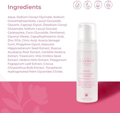 Alternative view of Cosmed Hassas ve Kızarıklığa Eğilimli Ciltler için Nazik Köpük Temizleyici - Yüz Temizleme Köpüğü 150 ml