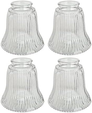 Alternative view of Aspen Creative 23080-4A Geçişli Şeffaf Fitilli Tavan Vantilatörü Yedek Cam Gölge, 6,5 cm Takıcı, 10,6 cm Çap x 10,16 cm Yükseklik, 4 Paket