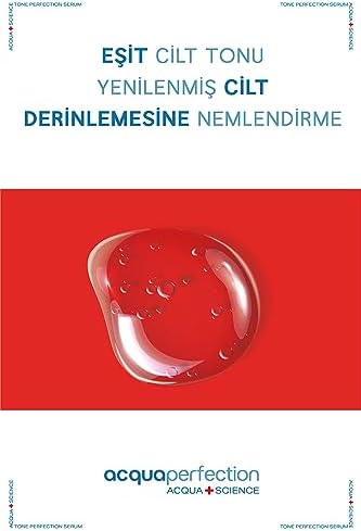 Acqua Perfection 10% AHA + 2% BHA Yenileyici & Canlandırıcı ve Cilt Tonu Eşitleyici Kırmızı Exfoliating Peeling Serum (Gözenek ve Ölü Hücre Temizleyici Etkili) 30ml, Cilt Pürüzsüzleştirici Etki