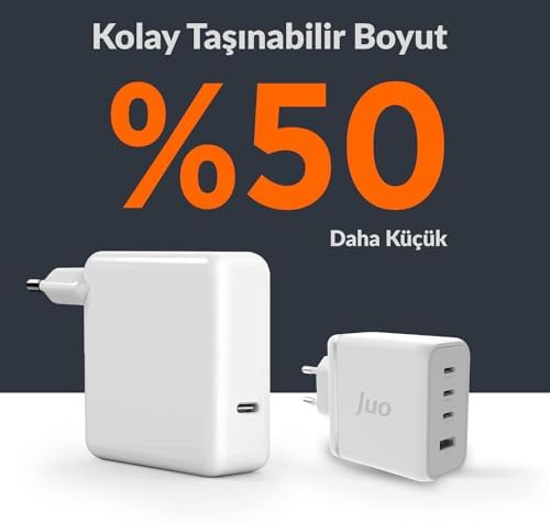 Alternative view of 100W 4 Portlu USB-C + USB-A GaN Şarj Aleti & & Notebook Uyumlu PD Type-C Hızlı Şarj Cihazı Beyaz