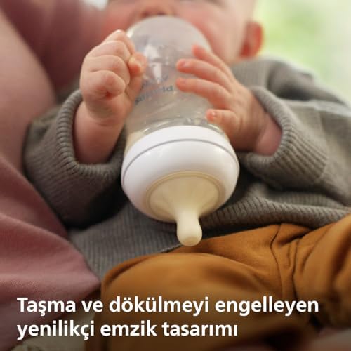 Alternative view of Doğal Tepkili Biberon Emziği, 2’li Paket, 0 Ay+, 2 Numara, Akıtmaz Emzik, Kolik ve Gaz Önleyici, BPA İçermez, SCY962/02