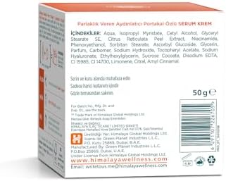 Himalaya Since 1930 Vitamin C Parlaklık Veren Ton Eşitleyici Portakal Özlü Serum İçerikli Nemlendirici 50 ml, C Vitamini - Görsel 3