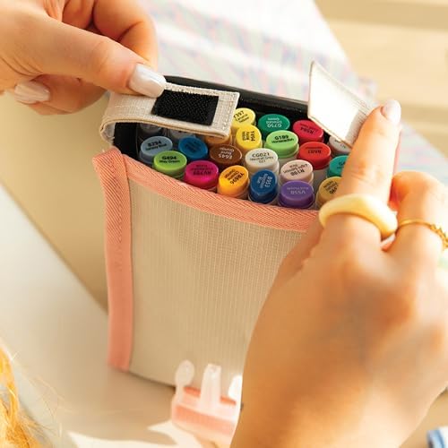 24’lü Çift Uçlu Alkol Bazlı Marker Kalem Seti – Brush + Chisel