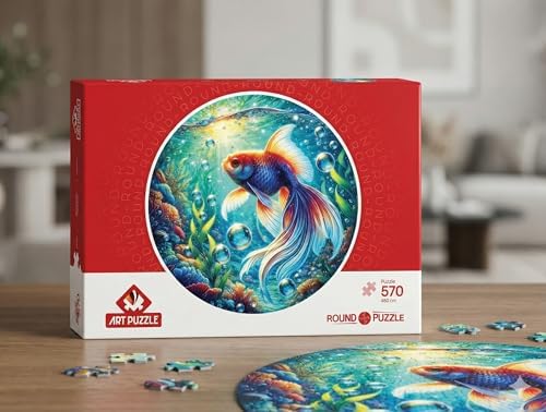 Akvaryum 570 Parça Round Puzzle - Görsel 3
