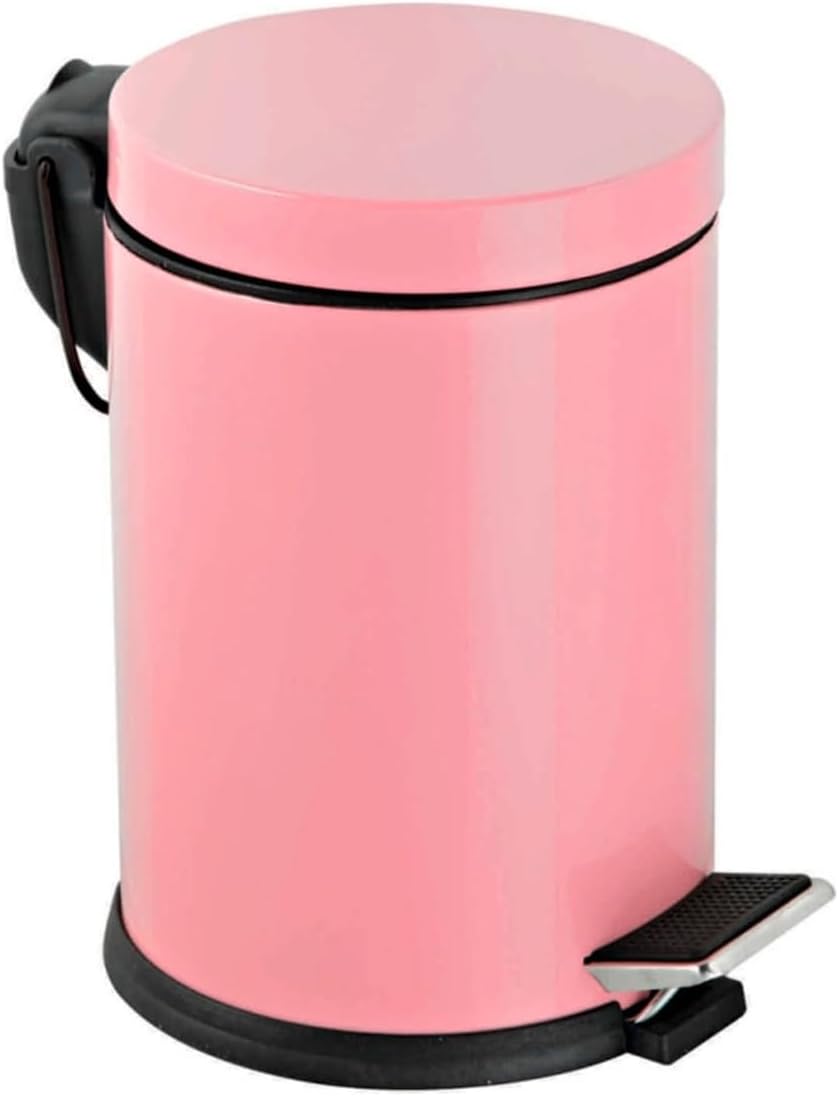 Alternative view of Premium Serisi 3 Litre Hacimli Paslanmaz Banyo-Mutfak Pedallı Çöp Kovası Pembe