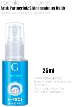 - Hızlı Boşalma Sağlayıcı Sprey - Erkek Zevk Artırıcı Hassasiyet Spreyi - Ejaculation Spray - 25ml