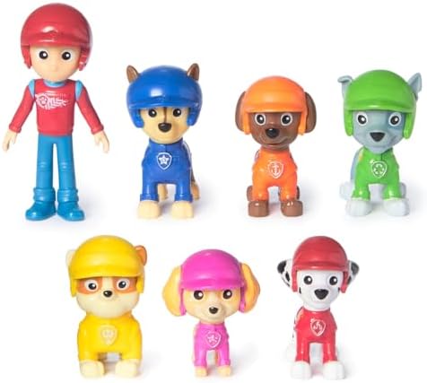 PAW PATROL Rescue Wheels - köpek figürleri hediye seti, koleksiyon için 7 oyun figürü, 3 yaşından büyük çocuklar için oyuncak - Görsel 3