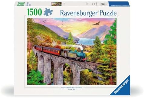 1500p Puzzle Köprüde Tren - Görsel 3