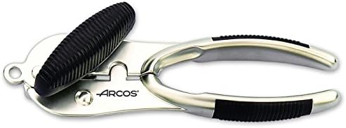 Arcos Kaymaz Saplı Çinko Alaşımlı Manuel Konserve Açacağı. Profesyonel Konserve Açacağı 160 mm. Mutfak Aksesuarı Gümüş ve Siyah Renk