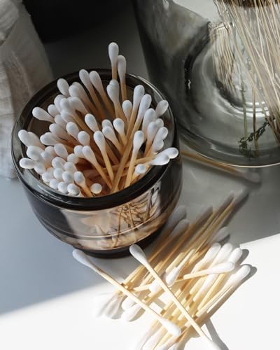 Alternative view of The Humble Co. - Humble Brush Swabs - Blue, bambu kulak çubuğu Mavi, Çevre dostu pamuklu kulak çubukları, plastik içermeyen ambalaj, doğal renkli pamuktan kulak çubukları