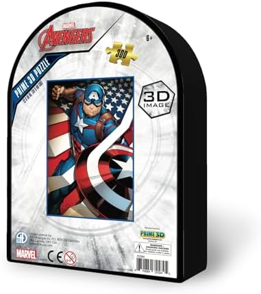 Alternative view of 3D - America - 300 Parça Puzzle - Metal Kutu