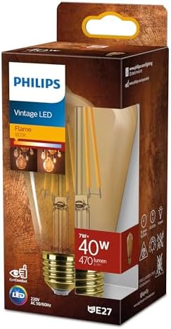 LEDclassic E27 lamba, altın, 40 W yerine geçer, sıcak beyaz (1800 Kelvin), dekoratif lamba