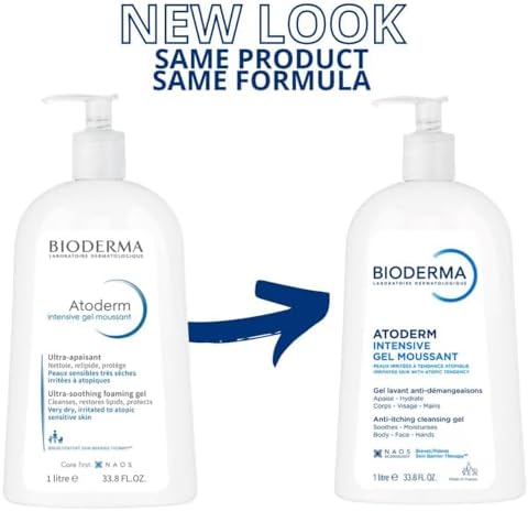 Atoderm Intensive Foaming Gel Çok Kuru ve Atopi Eğilimli Ciltler için Niasinamid İçeren Onarıcı Temizleme Jeli Bebek, Çocuk ve Yetişkin Kullanımına Uygun
