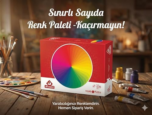 Renk Paleti 570 Parça Round Puzzle