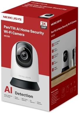 Alternative view of MC230 | 3K 5MP Ultra HD Akıllı Wi-Fi Güvenlik Kamerası | 360° | 13.5x Zoom | Yapay Zeka Kişi ve Evcil Hayvan Algılama | Bebek Ağlama Sesi Duyarlı | Gece Görüşlü | Bulut/SD Kart Depolama
