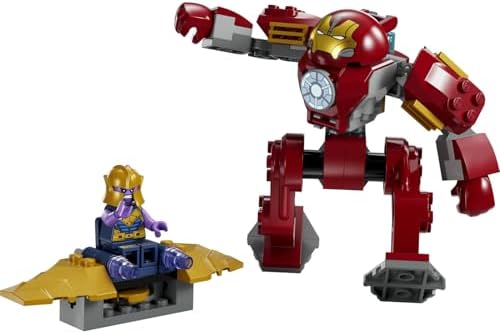 Iron Man Hulkbuster Thanos’a Karşı 76263 – 4 Yaş ve Üzeri Çocuklar için Süper Kahraman Hediyesi Fikri, Iron Man ve Uçağıyla Thanos Minifigürleri İçeren Oyuncak Yapım Seti (66 Parça) - Görsel 3