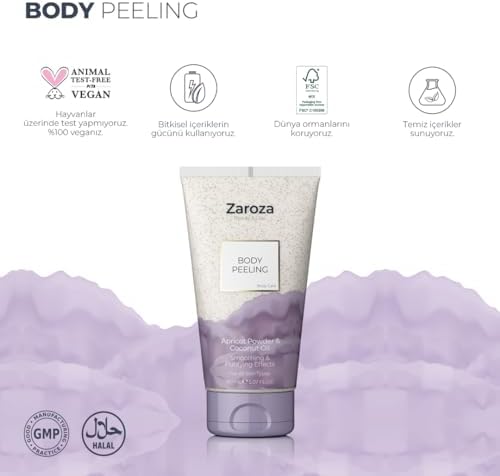 Alternative view of Zaroza Arındırıcı Vücut Peelingi Kayısı Çekirdeği Hindistan Cevizi Yağı 150 ml