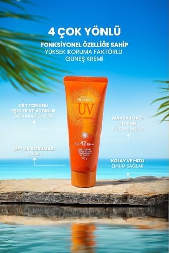 Alternative view of Deoproce Cilt Tonunu Eşitleyen ve Aydınlatan Yüksek Koruma Faktörlü Güneş Kremi 100G Uv Sunblock Cream