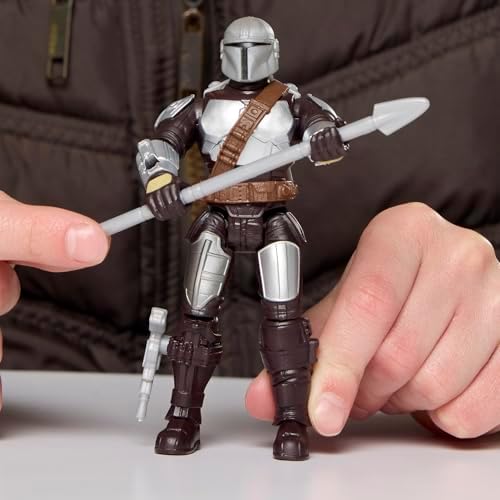 ActionVerse The Mandalorian 11 cm'lik Aksiyon Figürü ve Aksesuarları, Yeniden Kullanılabilir Aksesuar Saklama Rafı, 4 Yaş ve Üzeri Kız ve Erkek Çocuklar için Oyuncaklar