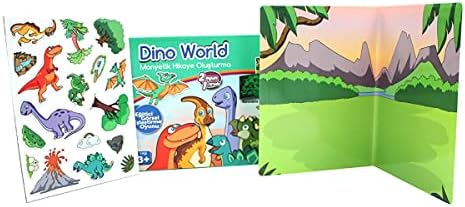 Dino World Manyetik Hikaye Oluşturma Kutu Oyunu