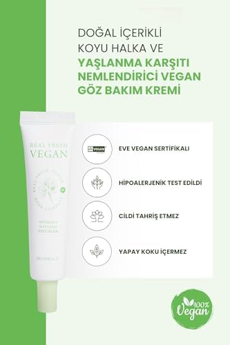 Deoproce Doğal İçerikli Koyu Halka ve Yaşlanma Karşıtı Nemlendirici vegan Göz Bakım Kremi 30 mililitre