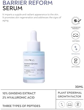 Anyong Bariyer Onarıcı, Kırışıklık ve Yaşlanma Karşıtı Serum (Hyalüronik Asit & Peptit & Seramid & Ginseng)