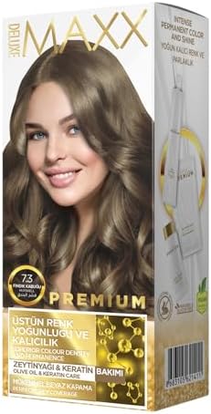 Premıum Yarı Kit Set Saç Boyası 7.3 Fındık Kabuğu