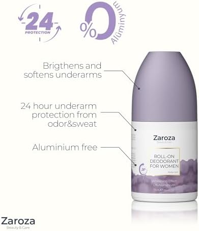 Alternative view of Zaroza Roll On Beyazlatma Etkili 24 Saat Koruyucu Aluminyum İçermeyen Kadın 75 ml
