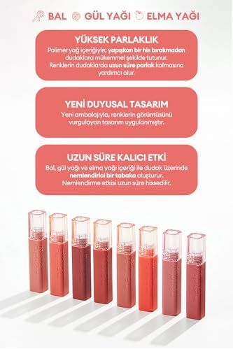 A'PIEU Pürüzsüz Görünüm Sunan Gün Boyu Kalıcı Tint A'pıeu Pang Tint (CR07 ORANGE POEM) - Görsel 3