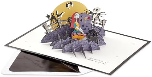 Alternative view of İmza Kağıt Wonder Pop Up Cadılar Bayramı Kartı, Yıldönümü Kartı, Romantik Doğum Günü Kartı (Noel Öncesi Kabus)