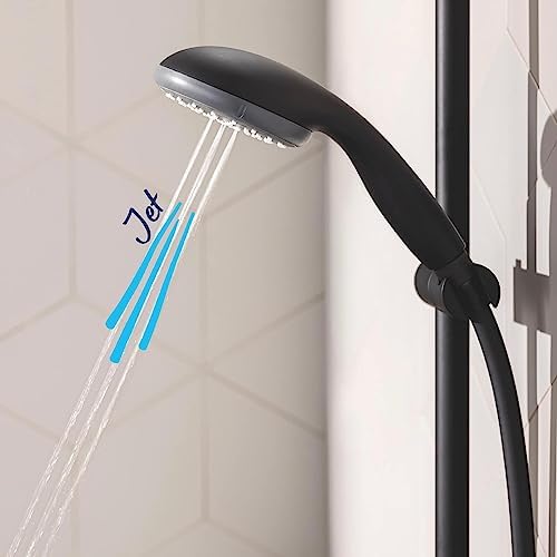 Alternative view of Start 100 QuickFix El Duşu 2 Akışlı (Yağmur ve Jet) Kireç Önleyici Sistem, Banyo-Duş Başlığı, Mat Siyah, 279462430