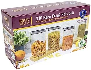 OMAK 3 'lü 1.1 Lt. Kare Erzak Kabı Seti - Görsel 2