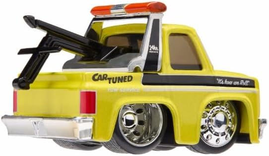 CarTuned S3 1987 Chevy C10 Sarı Çekici Araba, Diecast Arabası, Metal Gövde, Çok Renkli - Görsel 2