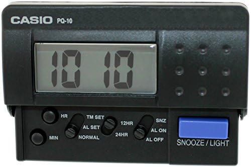 Alternative view of Casio PQ-10-1R Masa Saati, Siyah, Standart