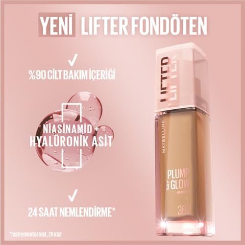 Alternative view of New York Lifter Niasinamid ve Hyalüronik Asit İçeren Aydınlatan Fondöten - 117