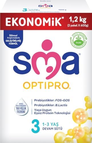Alternative view of SMA Optipro 3, 1-3 Yaş Devam Sütü, 1.2 kg (2 x 600 g)