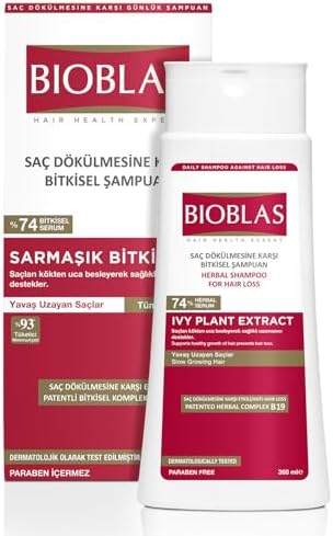 Sarmaşık Özlü Saç Dökülmesine Karşı Bitkisel Şampuan – Phytosterol & Bitkisel Kompleks B19, Sağlıklı Uzama Destekli, 360 ml