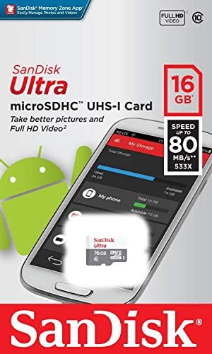 Alternative view of Ultra 16 GB microSDHC Hafıza Kartı, 80MB/sn UHS-I 10 - SDSQUNS-016G-GN3MN