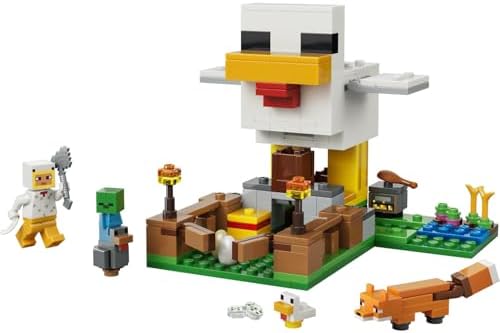 Tavuk Çiftliği 21585-7 Yaş ve Üzeri Çocuklar için Tavuk Sever Minifigürü, Yavru Zombi, Tilki, Soğuk Tavuk ve Civciv İçeren Yaratıcı Oyuncak Yapım Seti, Hediye Fikri (233 Parça) - Görsel 3