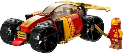 Kai’nin Yarış Arabası EVO 71780 – 6 Yaş ve Üzeri Kız ve Erkek Çocuklar için Yılbaşı Hediyesi Fikri, Oyuncak Araba ve Kai Minifigürü İçeren Yaratıcı Oyuncak Yapım Seti (94 Parça)