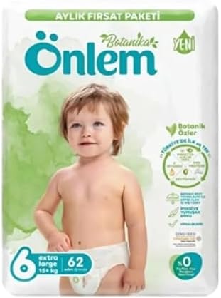 Alternative view of Önlem Botanika 6 Numara Extra Large Bebek Bezi Fırsat Paketi 62 Adet