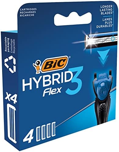 Alternative view of BIC Hybrid 3 4'lü Yedek Tıraş Bıçağı Kartuşu, 3 Teknolojik Titanyum Bıçak, E Vitaminli Geniş Kayganlaştırıcı Band