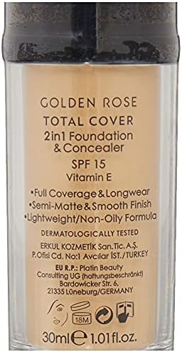 Total Cover 2 in 1 Foundation & Concealer Fondöten ve Kapatıcı No: 023 - Görsel 3