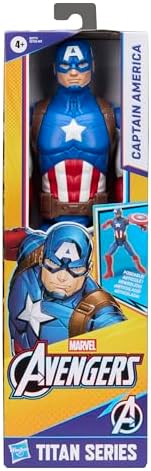 Avengers Titan Serisi America 29,2 cm Aksiyon Figürü | Süper Kahraman Figürü ve Oyuncağı | 4 Yaş ve Üzeri Çocuklar İçin