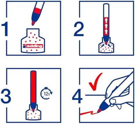 Alternative view of Edding Flipchartmarker 31 EcoLine, yeniden doldurulabilir, 1,5 – 3 mm, siyah