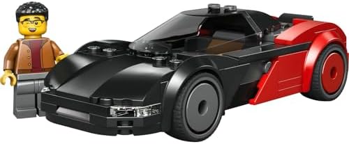 Alternative view of City Elektrikli Süper Araba 60486 – 5 Yaş ve Üzeri Erkek ve Kız Çocuklar için Sürücü Minifigürü İçeren Yaratıcı Oyuncak Yarış Arabası Yapım Seti, Çocuklar için Hediye Fikri (109 Parça)