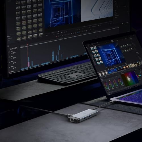 UH6120C, 1 HDMI, 1 100W Hızlı Şarj Portu, 1 USB-C, 2 USB-A 3.0 Port ve Type C den Gigabit Ethernet Dönüştürücü - Görsel 3