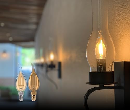 Alternative view of Filament Ampul (Mum Tipi) E14 FLAME 4W 360LM 2000K Gold (Sıcak Sarı Işık)