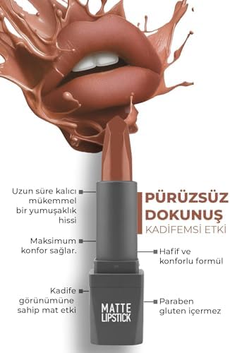 Alternative view of Uzun Süre Kalıcı Yoğun Renk Veren Nemlendirici Parlak Ruj - Glossy Lipstick 305 Rose Apricot